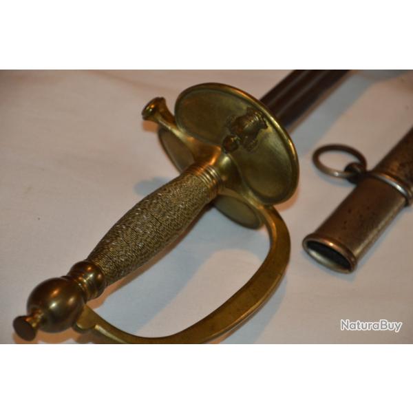 EPEE D'OFFICIER DU GENIE MILITAIRE MODELE 1872 - PERIODE 3� REPUBLIQUE- GUERRE 1914/1918.