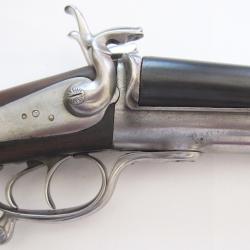 Fusil &agrave; cartouche &agrave; broche (lefaucheux) avec.clef Beringer calibre 16