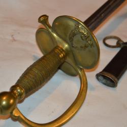 EPEE D'OFFICIER D'ADMINISTRATION MODELE 1872-PERIODE 3&deg; REPUBLIQUE - GUERRE 1914/1918.