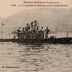 CPA - Marine Militaire Fran&ccedil;aise Le Torpilleur Submersible GRONDIN -N&deg;7731