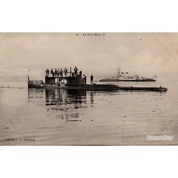 Carte Postale - Le Sous Marin X -N�7732