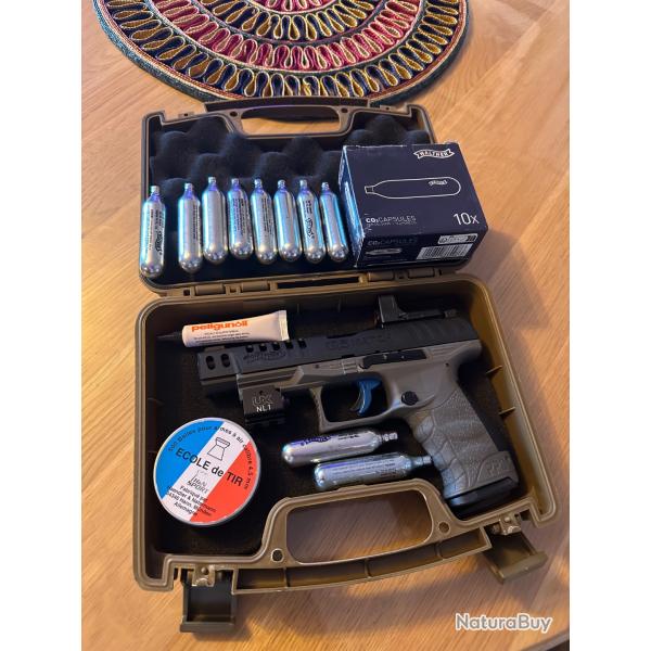 Pistolet � plombs Walther Q5 Match Combo 5" Umarex avec red dot RDS8 4.5mm