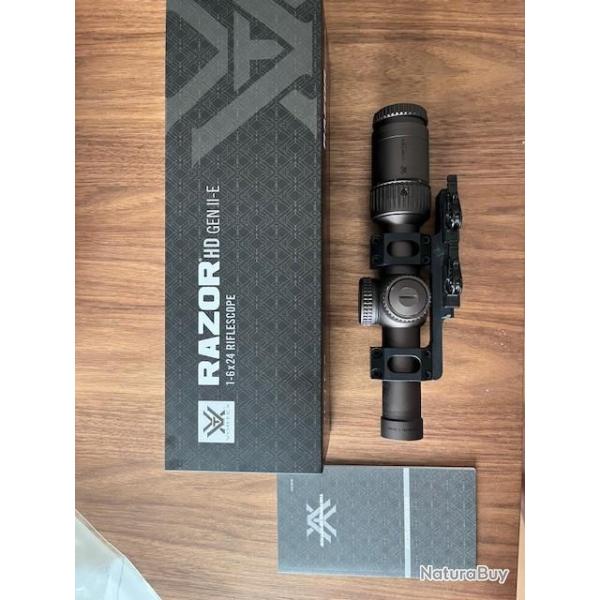 Lunette de tir VORTEX RAZOR HD Gen II-E 1-6x24