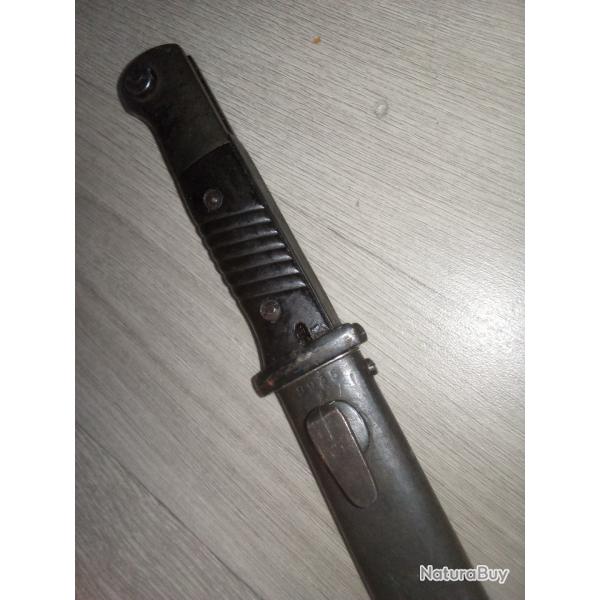 Ba�onnette Allemande pour carabine MAUSER 98K WW2 pointe cass�e