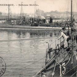 Carte Postale Ancienne - Contre-torpilleur "L'Escopette" &agrave; quai &agrave; Dunkerque  -N&deg;7739
