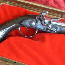 Superbe pistolet &agrave; silex, Carosse, Magnifique ETAT