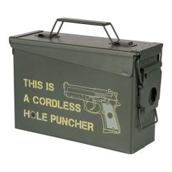 AMMO BOX CAL.30 HOLE PUNCHER - FOSCO NEUF U VERT