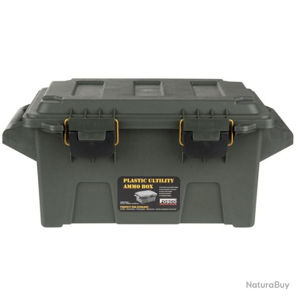 BO�TE � MUNITIONS/UTILITAIRE COMPACTE EN PLASTIQUE VERT - FOSCO INDUSTRIES NEUF U RANGER GREEN