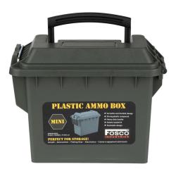 BO&Icirc;TE &Agrave; MUNITIONS EN PLASTIQUE MINI VERT - FOSCO INDUSTRIES NEUF U VERT