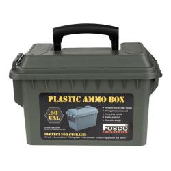 BO&Icirc;TE &Agrave; MUNITIONS EN PLASTIQUE CAL .50 VERT - FOSCO INDUSTRIES NEUF U VERT