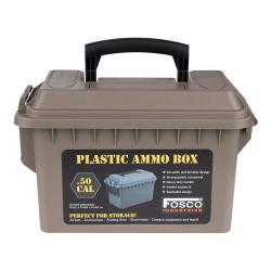 BO&Icirc;TE &Agrave; MUNITIONS EN PLASTIQUE CAL .50 TAN - FOSCO INDUSTRIES NEUF U TAN