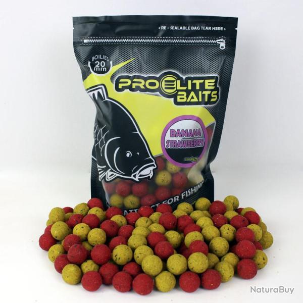 Pro-Elite Boilies classic 20mm Banana-strawberry -800gr