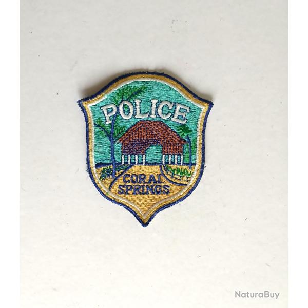 USA - Patch police Floride - US202303b Police Coral Springs