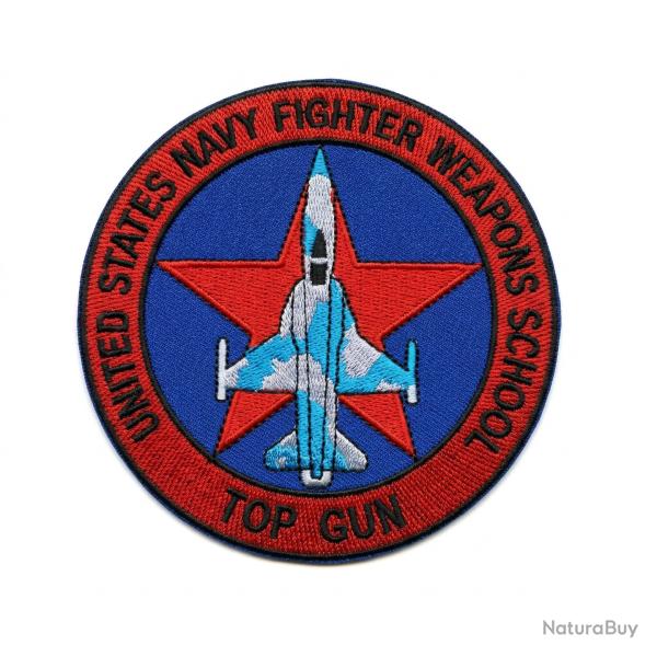 US NAVY -Patch brod� Fighter weapons school TOP GUN ( Diam�tre 100 mm )
