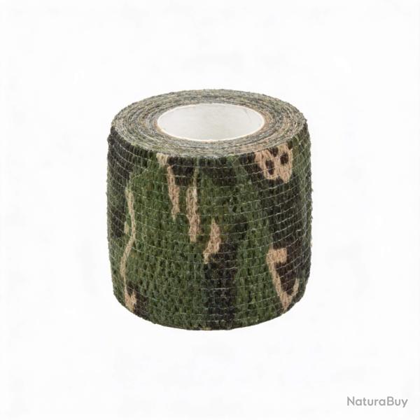 Ruban Adh�sif 5cm x 4.5m Sport Camouflage Jungle Auto-Agrippant Extensible Outdoor Chasse