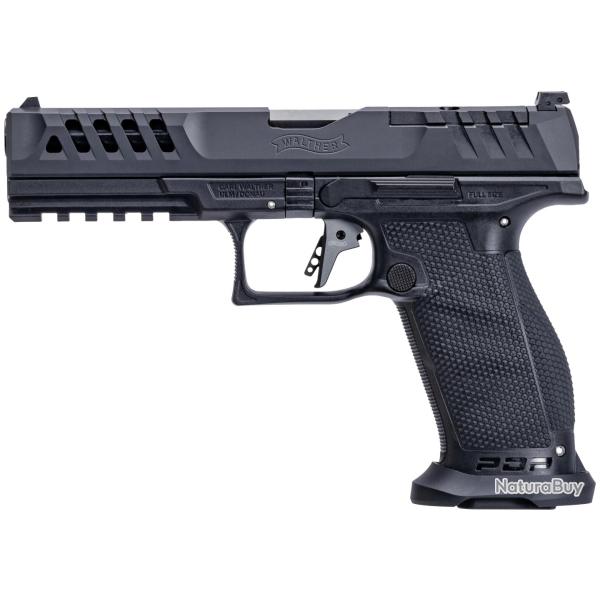 PIST PDP MATCH POLYMERE FULL SIZE WALTHER 5'' CAL 9X19, 18/20 COUPS