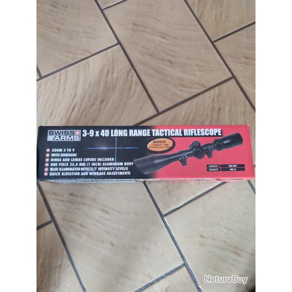 Swiss arms 3-9 x 40 longe range tactical riflescope