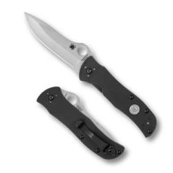 Couteau pliant Spyderco "Starmate" G10 noir Edition limit&eacute;e &laquo; SPRINT RUN 2025 &raquo;