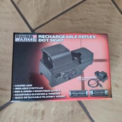 Swiss arms rechargeable reflex dit sight8 r&eacute;ticules