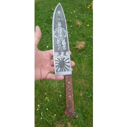 Couteau japonais ww2 artisanal