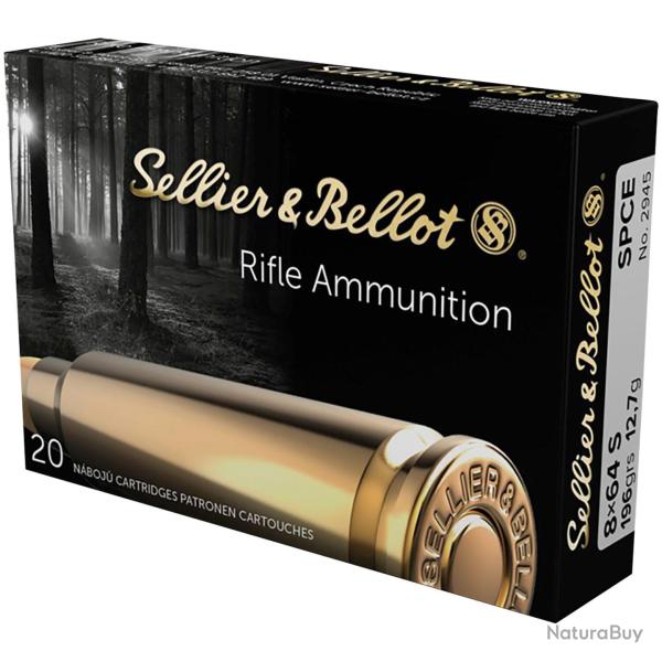8x64 S, Demi-blind�e (12,7gr) (Calibre: 8x64 S)