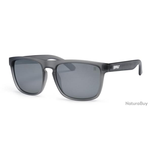 Lunettes Polarisantes Rapala Sportsman Series Verres miroir gris I Monture cristal noir mat