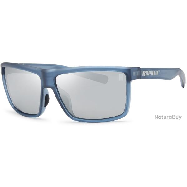 Lunettes Polarisantes Rapala Sportsman Series Verres miroir gris I Monture cristal bleu mat