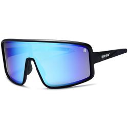Lunettes Polarisantes Rapala Sportsman Series Verres miroir bleu I Monture noire