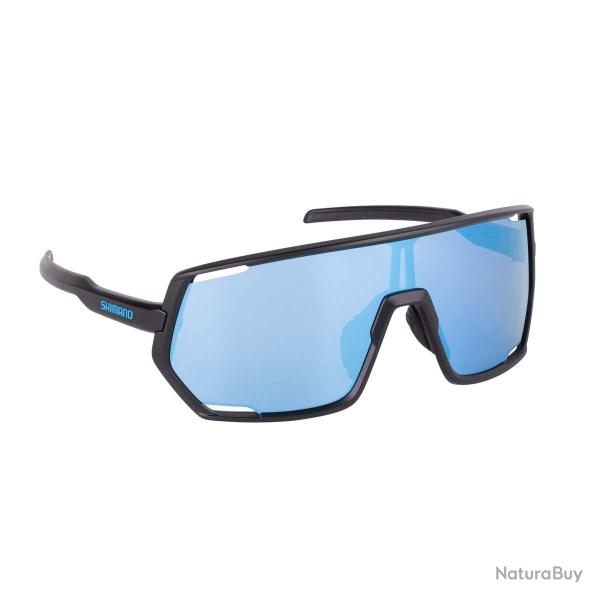 Lunettes Shimano Eyewear Lesath Matte Black & Blue Mirror