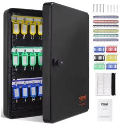 48pcs armoire &agrave; cl&eacute;s bo&icirc;te de verrouillage &agrave; cl&eacute;s avec supports r&eacute;glables bo&icirc;te de rangement