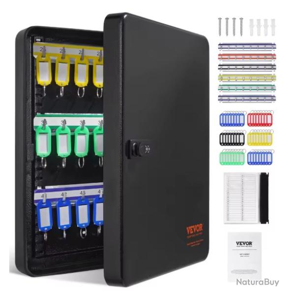 48pcs armoire � cl�s bo�te de verrouillage � cl�s avec supports r�glables bo�te de rangement