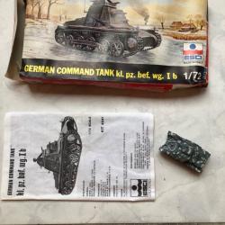Maquette char panzer I 1/72 esci mont&eacute;e