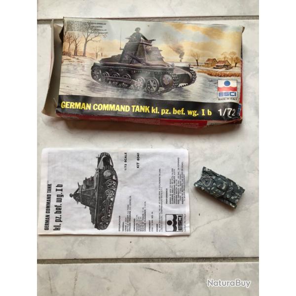 Maquette char panzer I 1/72 esci mont�e