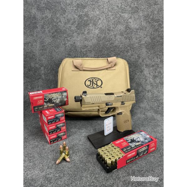 OFFRE SPECIALE - pistolet fn herstal 509 tactical fde + 250 cartouches norma