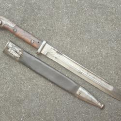 Belle baionnette allemande ww1 mod&egrave;le 84 98 du premier type jus de grenier