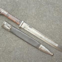 Belle baionnette allemande ww1 mod&egrave;le 84 98 du premier type jus de grenier