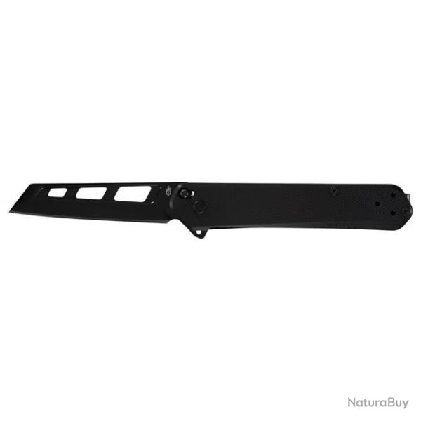 Couteau Gerber Spire A/O Lame Reverse Tanto Acier D2 Black Manche G10 Noir Linerlock G4130