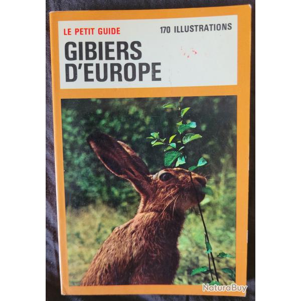 GIBIERS d'EUROPE - Le Petit Guide (1971)