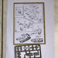 Maquette 1:72 ww2 remorque lance-flammes Italienne