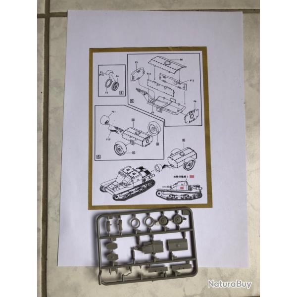 Maquette 1:72 ww2 remorque lance-flammes Italienne