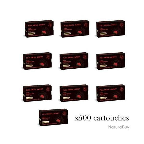 Cartouches GECO cal.9mm fmj 124gr par 500