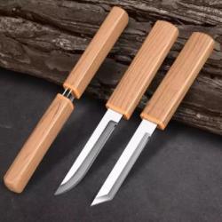 Couteau double lame droit et Tanto