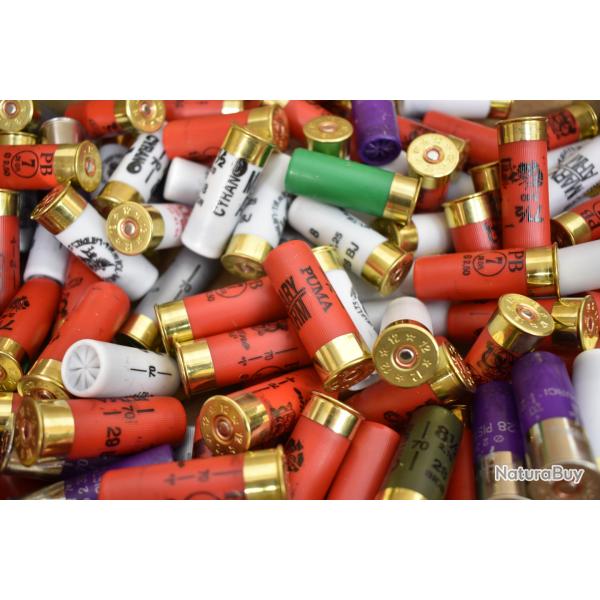 Vrac de 125 Cartouches Calibre 12/70 Trap