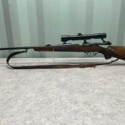 Carabine mauser 98  cal 7x64 avec lunette et montage crochet