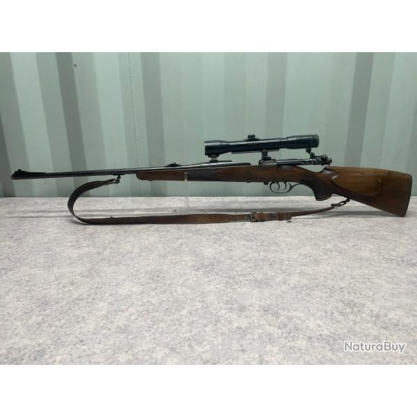 Carabine mauser 98  cal 7x64 avec lunette et montage crochet