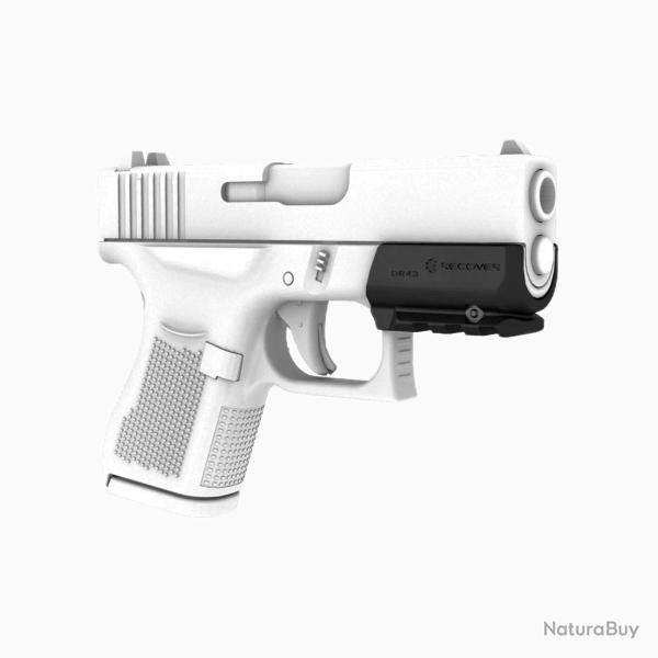 Over Rail Picatinny OR43 pour Glock 43, 43X & 48 (avec rail d'origine) Noir