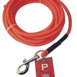 Longe tubulaire Pisteurs PVC orange 15m diam&egrave;tre 8mm