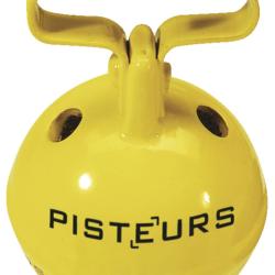 Grelot Pisteurs laiton jaune diam&egrave;tre 33mm passant 27mm