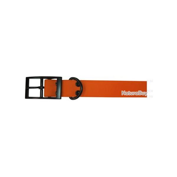 Collier Pisteurs PVC orange 65cm x 25mm