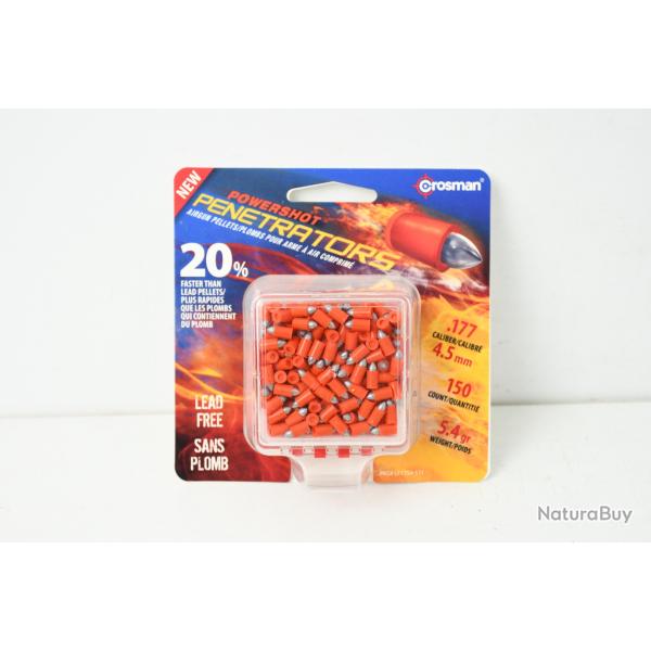 2 boites de 150 Crosman Penetrators cal. 4,5